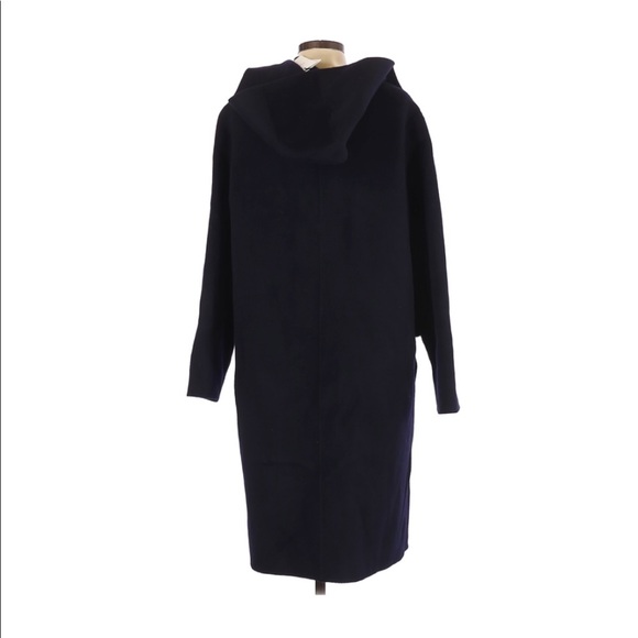 Theory Womens Wool Cashmere Duffle Coat Navy - Picture 3 of 10